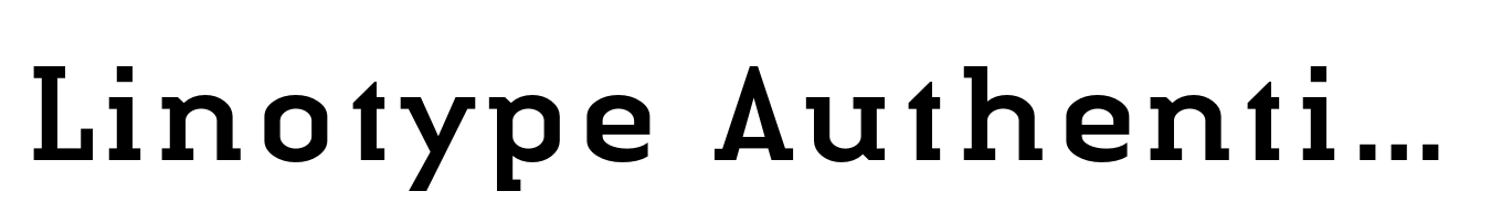 Linotype Authentic Serif Regular
